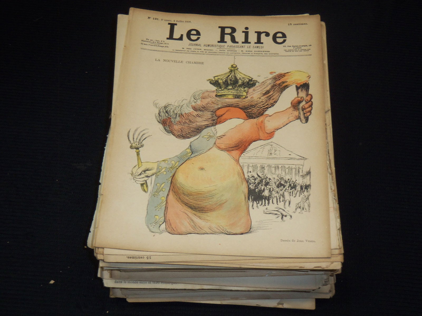 1890'S LE RIRE FRENCH  MAGAZINES BIG LOT - 100+ ISSUES (1 of 7)