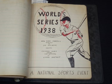 1938 WORLD SERIES SCRAPBOOK - NEW YORK YANKEES - CHICAGO CUBS