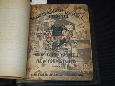 1936 WORLD SERIES SCRAPBOOK - NEW YORK YANKEES - NEW YORK GIANTS