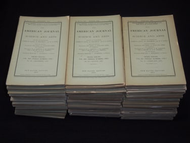 1840'S-1890'S THE AMERICAN JOURNAL OF SCIENCE MAGAZINE LOT - 85 ISSUES