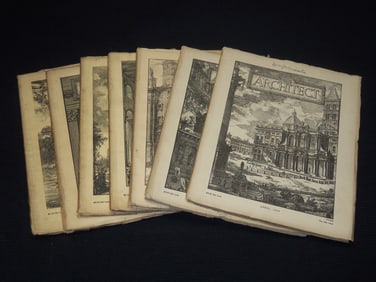 1929-1931 THE ARCHITECT MAGAZINE LOT - 7 ISSUES