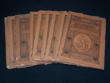 1890 AMERICAN ARCHITECT MAGAZINE LOT - 10 PIECES