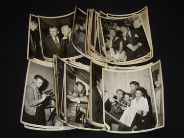 1950'S ORIGINAL MOVIE STAR PHOTOS - 58 PHOTOS 7"x 9"