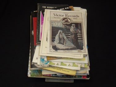 ASSORTED EPHEMERA LOT - MANY PIECES - 7" STACK
