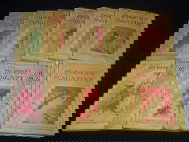 1894 MUNSEY'S MAGAZINES LOT - 12 ISSUES