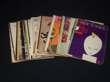1929-1931 NEW YORKER MAGAZINES LOT - 9 ISSUES