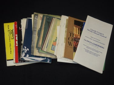 OLD THEATRE PROGRAMS LOT - 60 PIECES