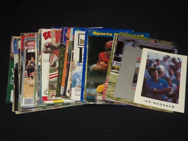 AUTOGRAPHED SPORTS PHOTOS & MAGAZINE COVERS - 80+ PIECES
