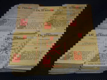 1896-1957 THE PHILISTINE A PERIODICAL OF PROTEST HUGE LOT OF 143