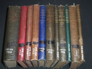 1881-1897 PENNSYLVANIA SUPERINTENDENT OF PUBLIC INSTRUCTION REPORTS 11 VOLUMES