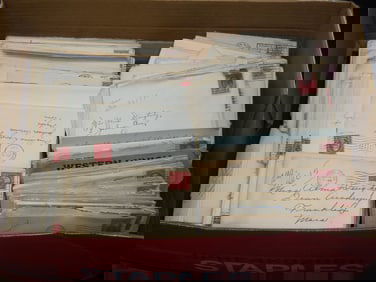 1920'S-1930'S COLLECTION OF LETTERS WITH STAMPED ENVELOPES 500+