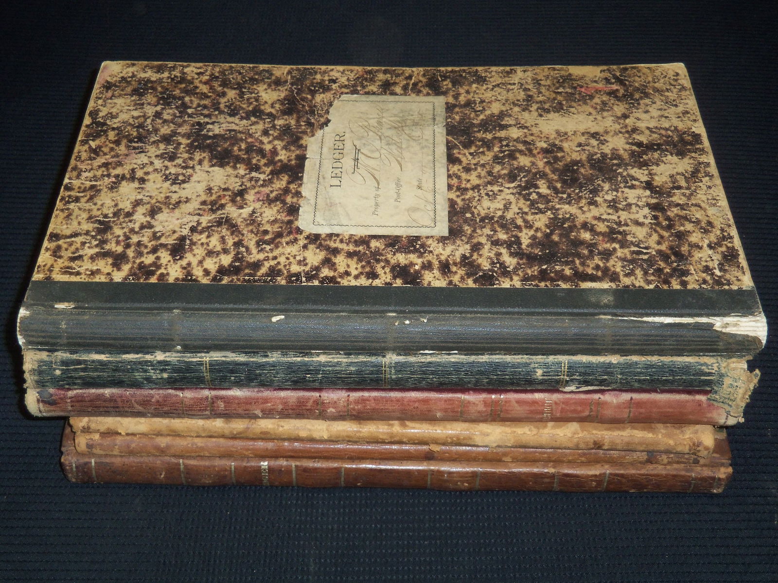 1800'S OLD LEDGER BOOKS - 6 TOTAL BOOKS (1 of 5)