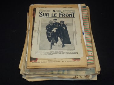 1900's FOREIGN MAGAZINE LOT - 50 PIECES