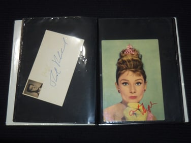 AUTOGRAPH ALBUM WITH 24 AUTOGRAPHS