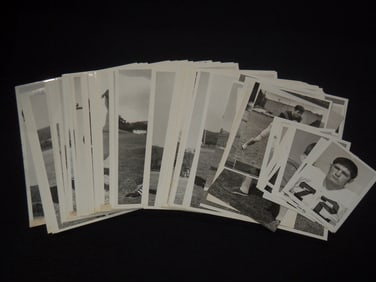 1969 JACKSONVILLE STATE FOOTBALL TEAM PHOTOS - 74 PIECES