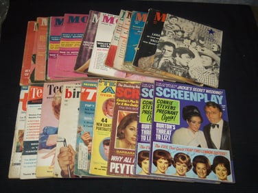 ASSORTED MOVIE MAGAZINES LOT - 22 PIECES