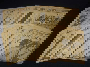 1920'S NEWSPAPER SECTIONS - 23 PIECES