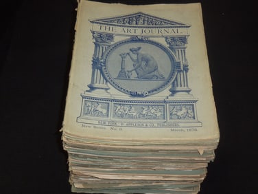 1875-1880 THE ART JOURNAL NEW SERIES MAGAZINES LOT - 59 ISSUES