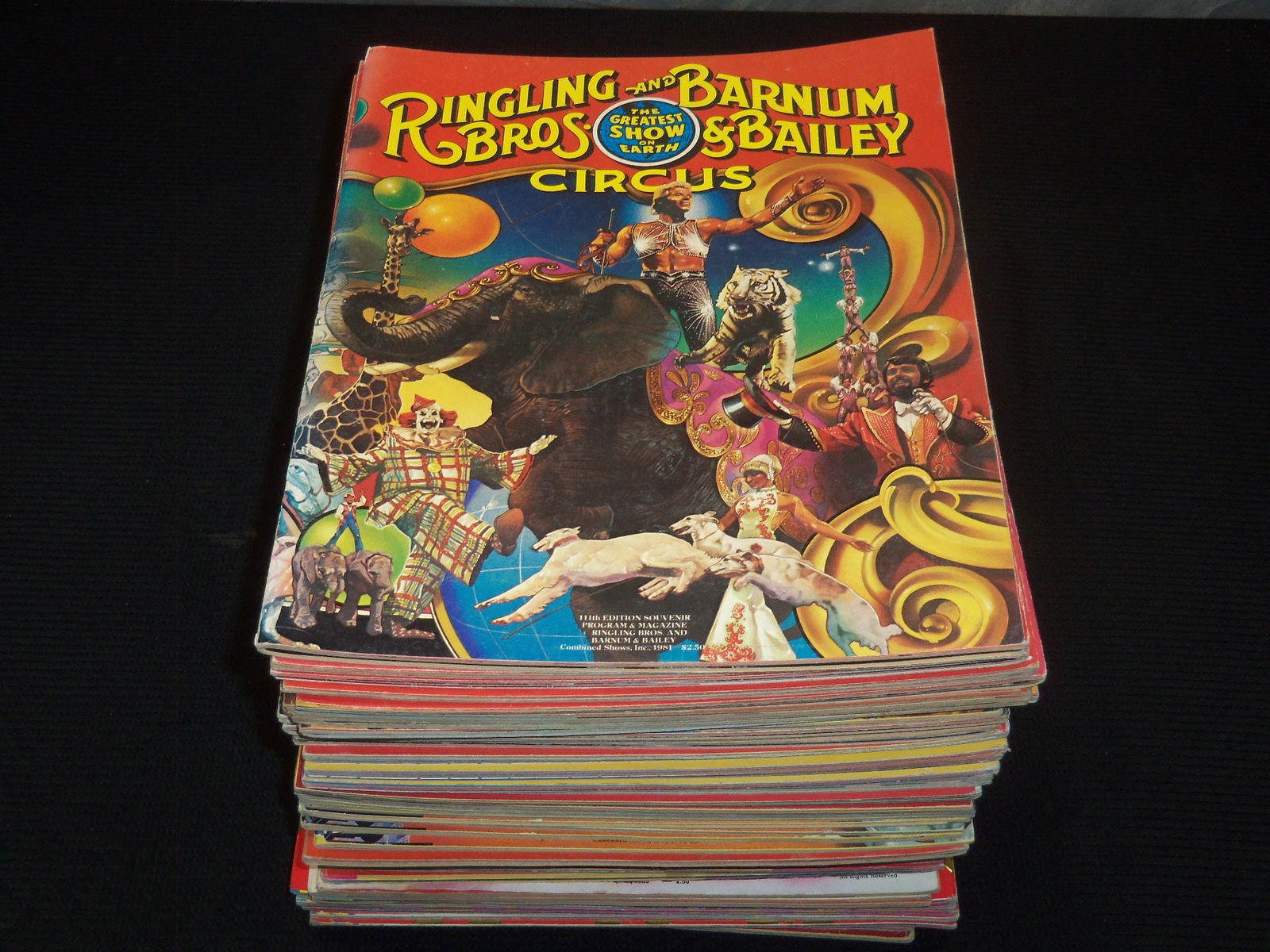 ASSORTED CIRCUS PROGRAMS LOT - 54 PIECES (1 of 4)