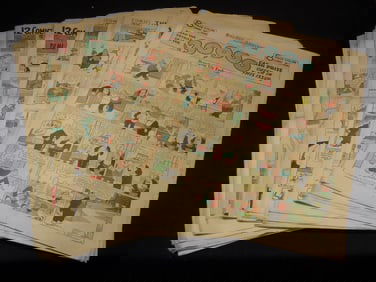 1926 SUNDAY COLOR COMIC STRIPS SECTIONS - 33 SECTIONS