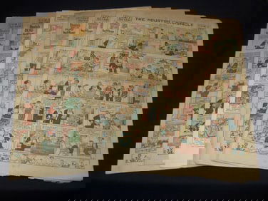 1927-1928 SUNDAY COLOR COMIC STRIPS SECTIONS - 6 SECTIONS