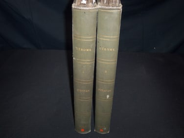 1881 GEROME WORKS OF F. L. GEROME INI 100 PHOTOGRAVURES VOLUME 1 & 2