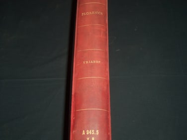 1882 FLORENCE ITS HISTORY VOLUME BY CHARLES YRIARTE - GREAT PLATES