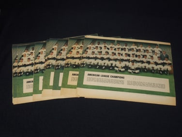 1962 NEW YORK YANKEES COLOROTO TEAM PHOTOS LOT - 10 PIECES