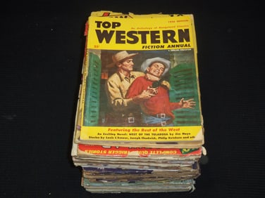 1920'S-1950'S PULP MAGAZINES - 25 PIECES