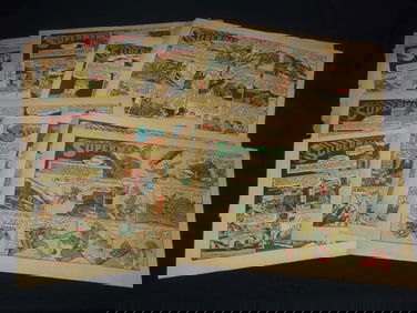 1940'S SUPERMAN NEWSPAPER COLOR COMICS LOT OF 16