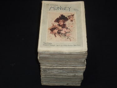 1895 MUNSEY'S MAGAZINE LOT - 30 ISSUES