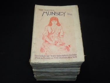 1896 MUNSEY'S MAGAZINE LOT - 25 ISSUES