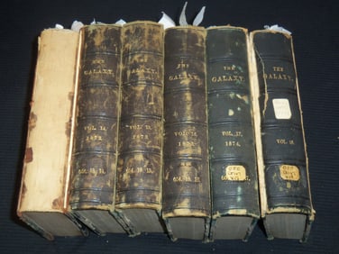 1872-1874 MY LIFE ON THE PLAINS - CUSTER - GALAXY BOUND VOLUMES LOT OF 6