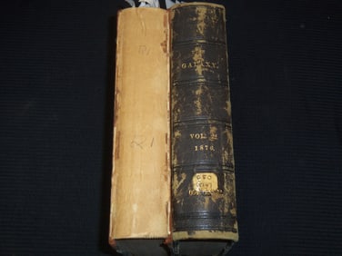 1876 THE GALAXY MAGAZINE BOUND VOLUMES #21 & #22 - WAR MEMORIES - GENERAL CUSTER