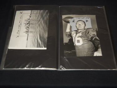 ALBUM OF PRESS PHOTOS - 24 DOUBLE SIDED PAGES - 48 PHOTOS