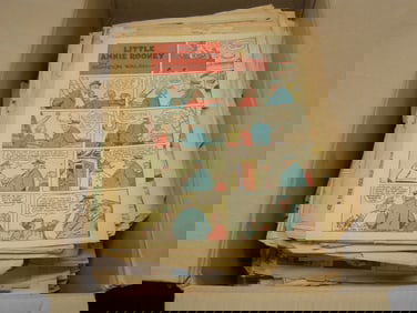 1930'S ASSORTED NEWSPAPER COLOR COMICS LOT - 6" INCH STACK