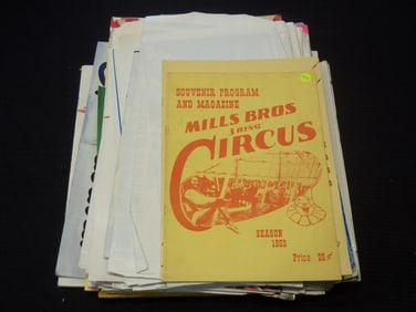 HUGE ASSORTED CIRCUS EPHEMERA LOT - 48 PIECES