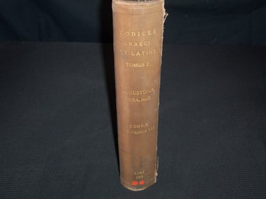 1897 CODICES GRAECI ET LATINI -CODEX BERNENSIS 363 TOME 2 - 394 PLATES