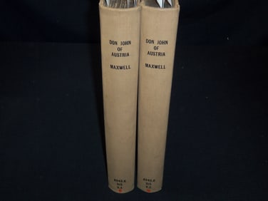 1883 DON JUAN OF AUSTRIA BY SIR WILLIAM STIRLING-MAXWELL 2 VOLUMES