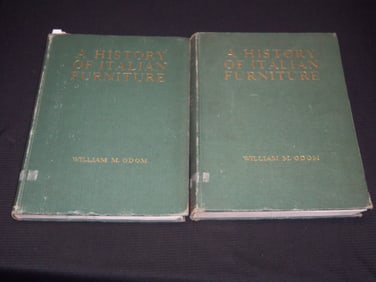 1918-1919 A HISTORY OF ITALIAN FURNITURE BY WILLIAM M. ODUM VOLUME 1 & 2 LIMITED EDITION