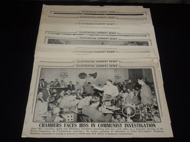 1947-1948 ILLUSTRATED CURRENT NEWS WORLD EVENTS PHOTOS - 30 PIECES
