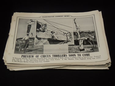 1940'S ILLUSTRATED CURRENT NEWS PHOTOS - 200+ PIECES