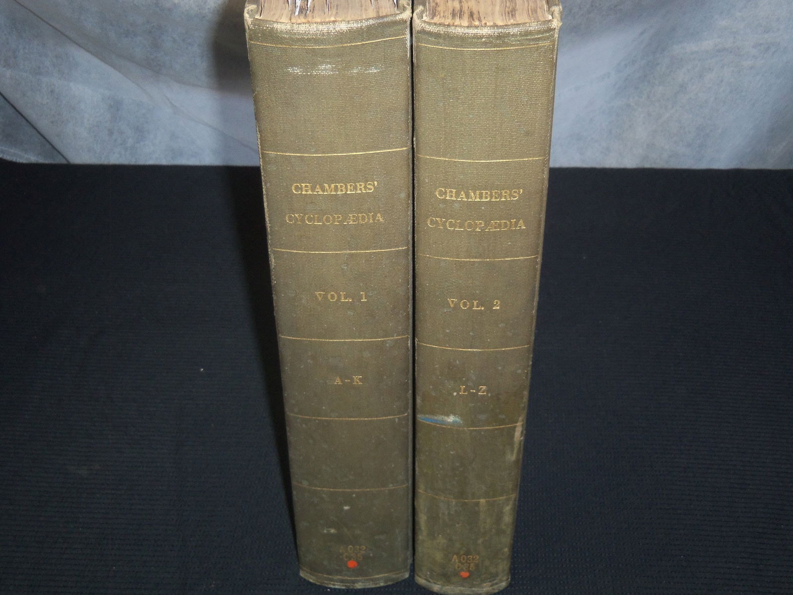 1738 CHAMBERS' CYCLOPAEDIA IN TWO VOLUMES BY EPHRAIM CHAMBERS