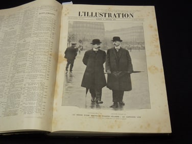 1912 JANUARY-JUNE L'ILLUSTRATION FRENCH MAGAZINE BOUND VOLUME - TITANIC