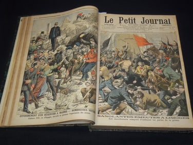 1905-1906 LE PETIT JOURNAL ILLUSTRE FRENCH MAGAZINE BOUND VOLUME