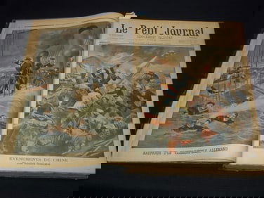 1901-1902 LE PETIT JOURNAL ILLUSTRE FRENCH MAGAZINE BOUND VOLUME