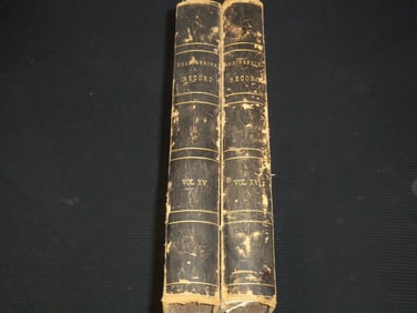1886-1887 SANITARY ENGINEER CONSTRUCTION RECORD BOUND VOLUME 15 & 16