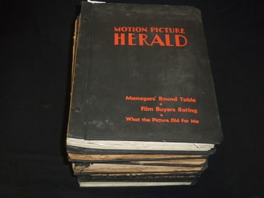 1950-1960 MOTION PICTURE HERALD VOLUMES - 7 TOTAL