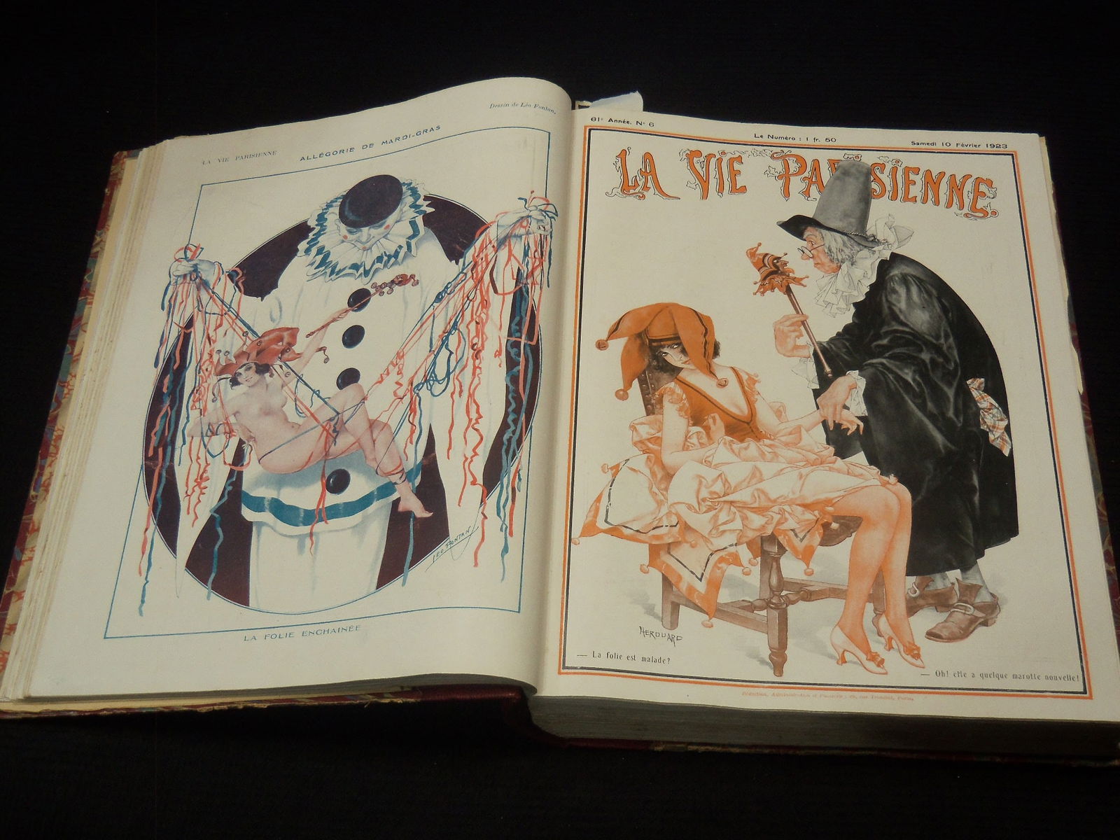 1923 JANUARY-DECEMBER LA VIE PARISIENNE FRENCH MAGAZINE BOUND VOLUME (1 of 13)