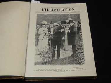1910 JULY-DECEMBER L'ILLUSTRATION FRENCH MAGAZINE BOUND VOLUME